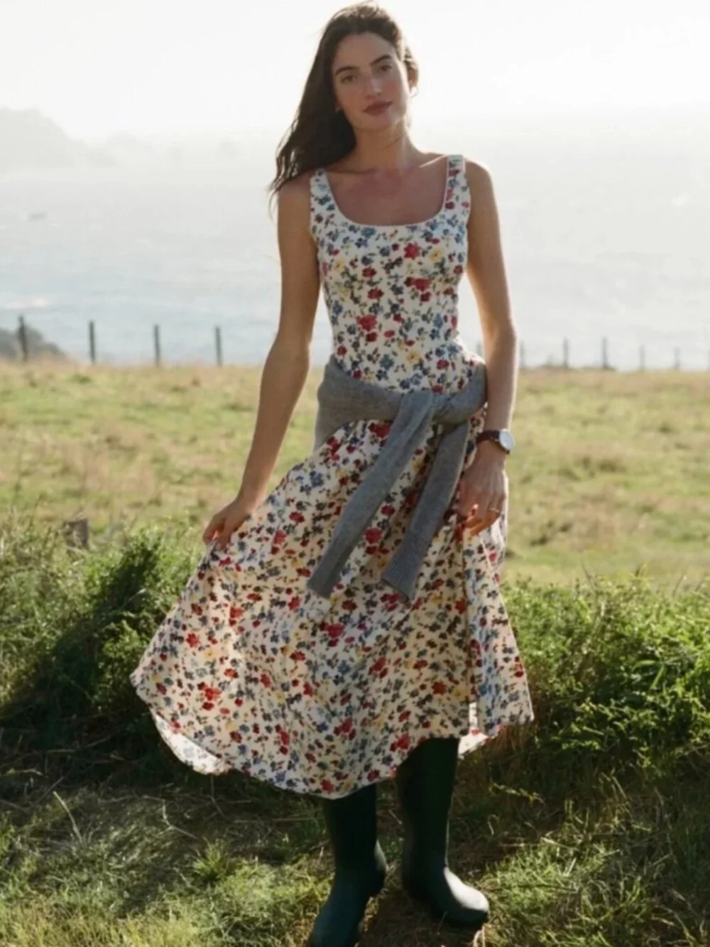 Abercrombie & Fitch Bra Free Dylan Midi Dress XS Tall - NWT